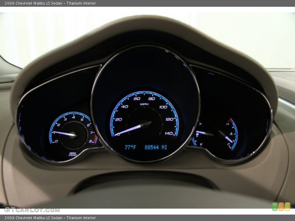 Titanium Interior Gauges for the 2009 Chevrolet Malibu LS Sedan #82894690