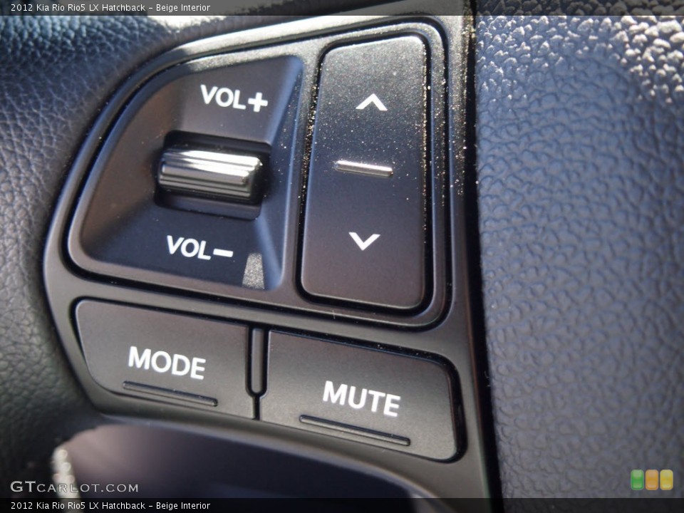 Beige Interior Controls for the 2012 Kia Rio Rio5 LX Hatchback #82896551