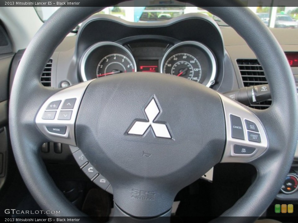 Black Interior Steering Wheel for the 2013 Mitsubishi Lancer ES #82898958