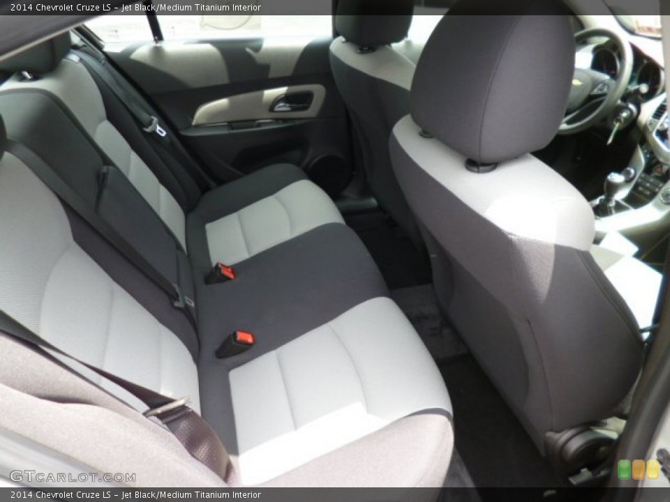 Jet Black/Medium Titanium Interior Rear Seat for the 2014 Chevrolet Cruze LS #82900404