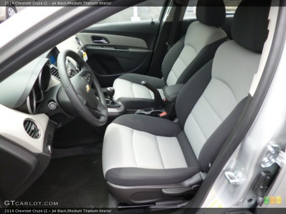 Jet Black/Medium Titanium Interior Front Seat for the 2014 Chevrolet Cruze LS #82900461
