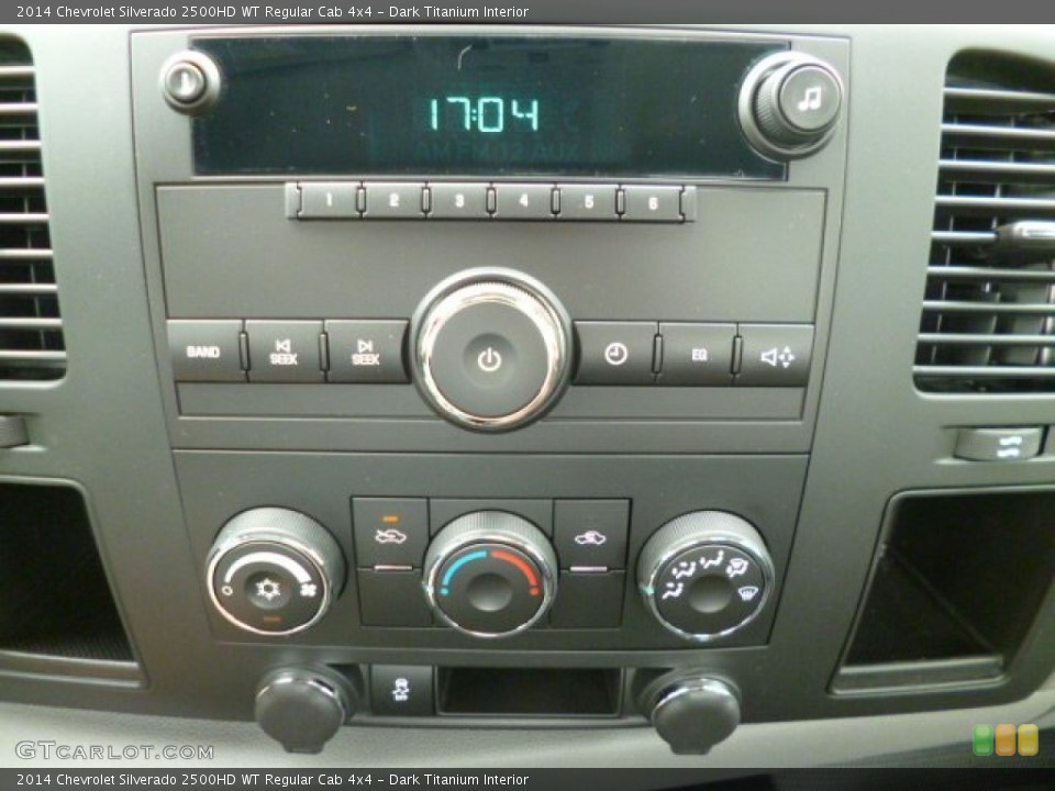 Dark Titanium Interior Controls for the 2014 Chevrolet Silverado 2500HD WT Regular Cab 4x4 #82900984