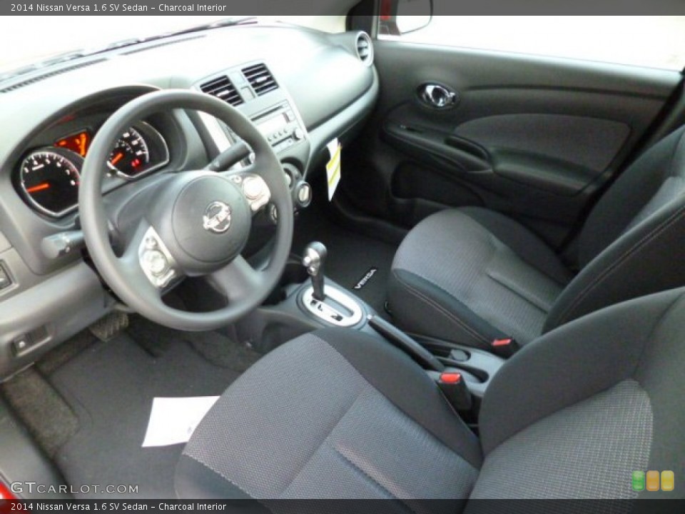 Charcoal 2014 Nissan Versa Interiors