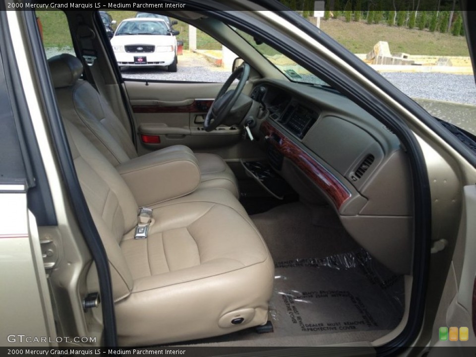 Medium Parchment Interior Front Seat for the 2000 Mercury Grand Marquis LS #82904335
