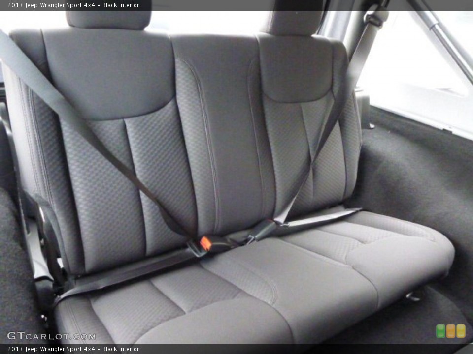 Black Interior Rear Seat for the 2013 Jeep Wrangler Sport 4x4 #82905253