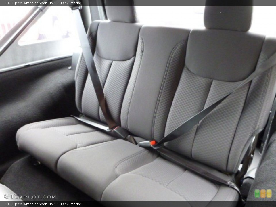 Black Interior Rear Seat for the 2013 Jeep Wrangler Sport 4x4 #82905361