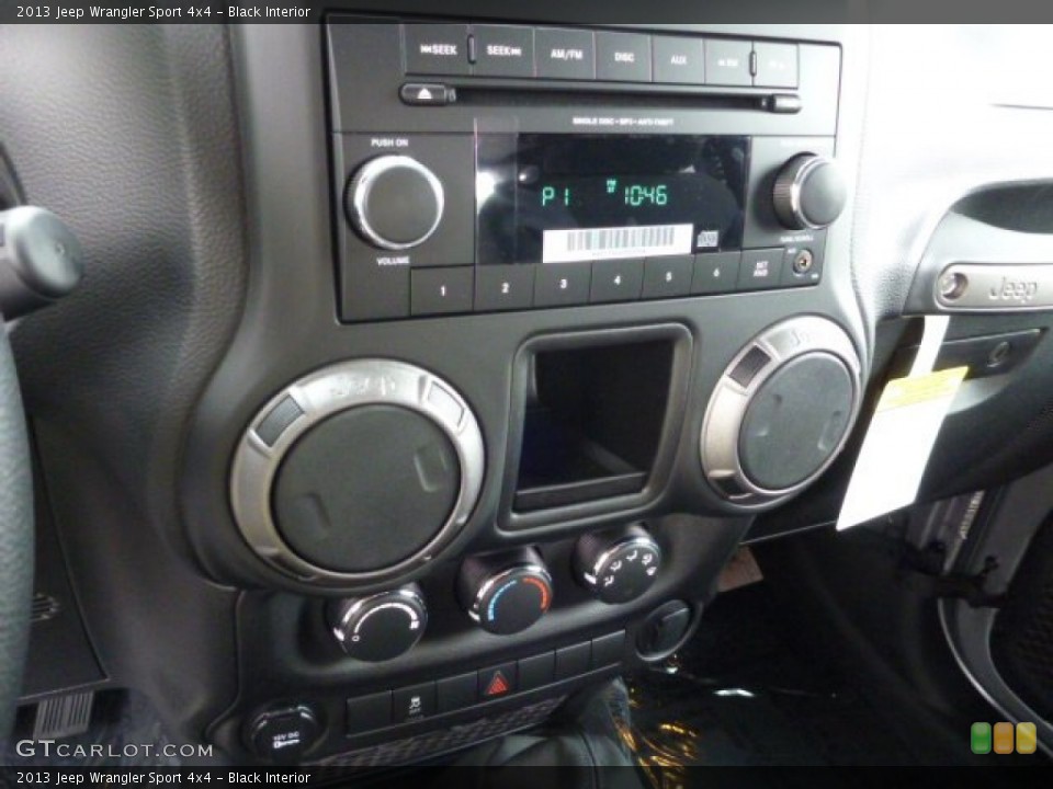 Black Interior Controls for the 2013 Jeep Wrangler Sport 4x4 #82905477