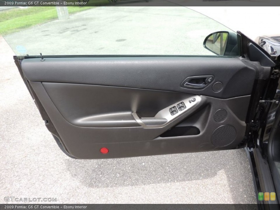 Ebony Interior Door Panel for the 2009 Pontiac G6 GT Convertible #82905972