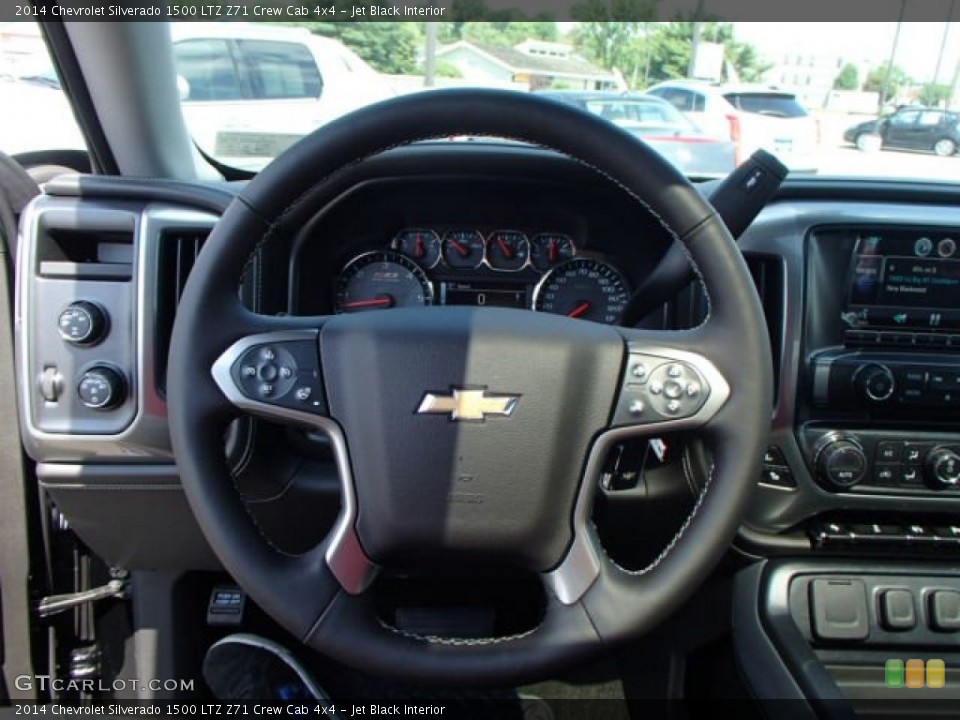 Jet Black Interior Steering Wheel for the 2014 Chevrolet Silverado 1500 LTZ Z71 Crew Cab 4x4 #82908002