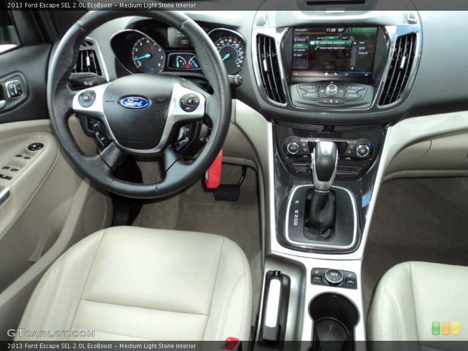Medium Light Stone Interior Dashboard for the 2013 Ford Escape SEL 2.0L EcoBoost #82908292