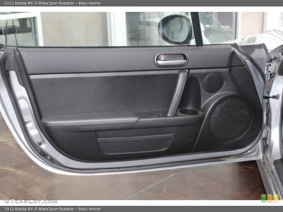 Black Interior Door Panel for the 2011 Mazda MX-5 Miata Sport Roadster #82910621