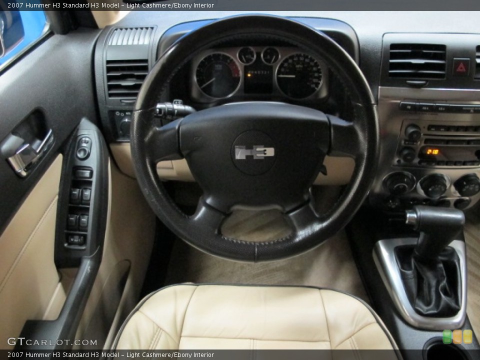 Light Cashmere/Ebony Interior Steering Wheel for the 2007 Hummer H3  #82910743