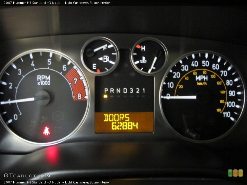 Light Cashmere/Ebony Interior Gauges for the 2007 Hummer H3  #82910826