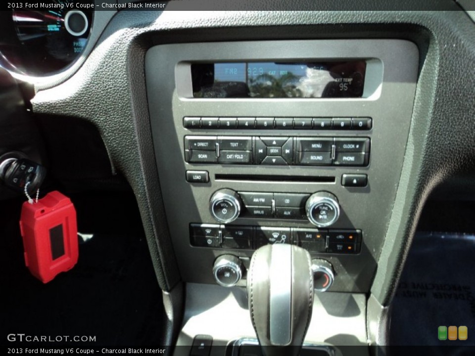 Charcoal Black Interior Controls for the 2013 Ford Mustang V6 Coupe #82910917