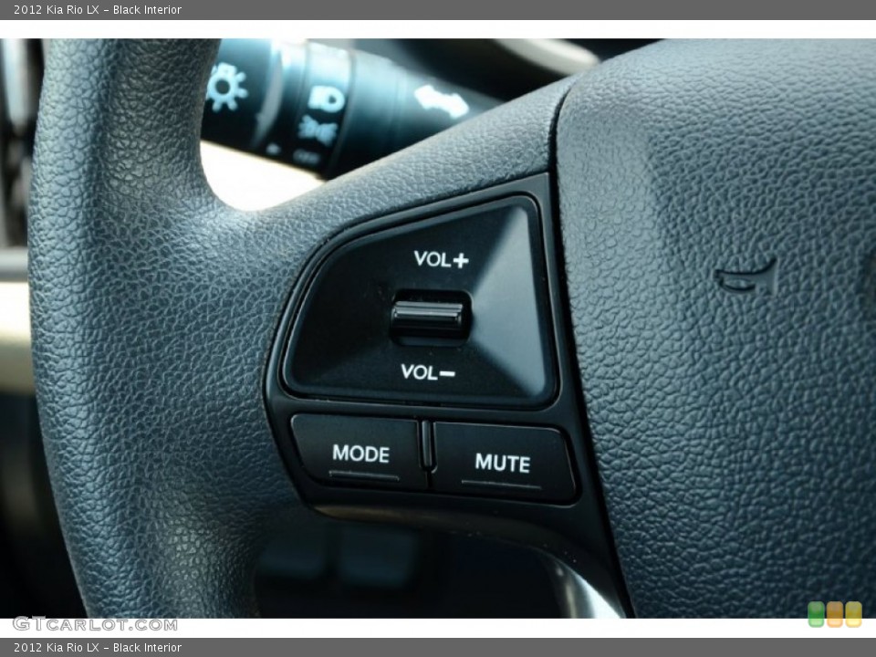 Black Interior Controls for the 2012 Kia Rio LX #82911559