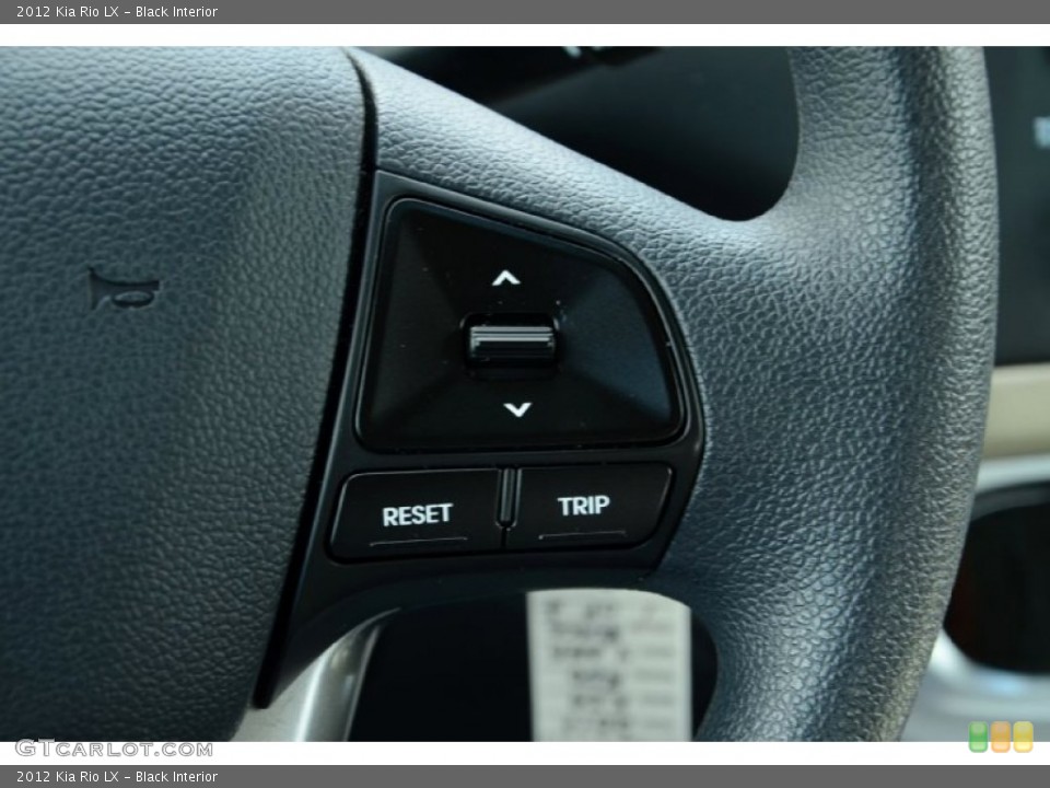Black Interior Controls for the 2012 Kia Rio LX #82911580