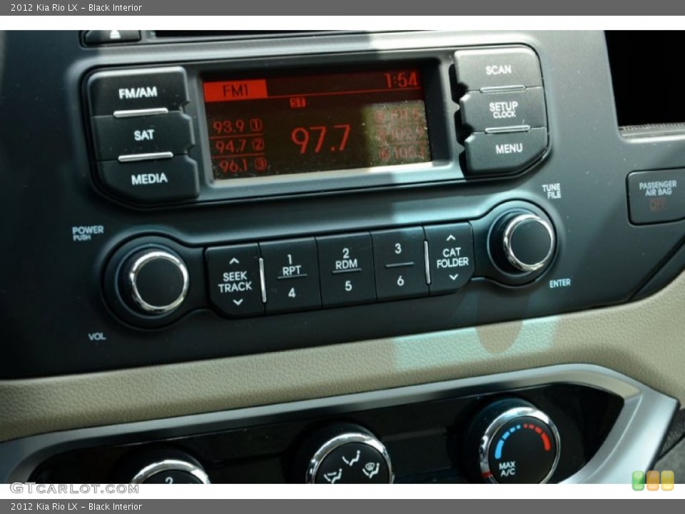 Black Interior Audio System for the 2012 Kia Rio LX #82911616