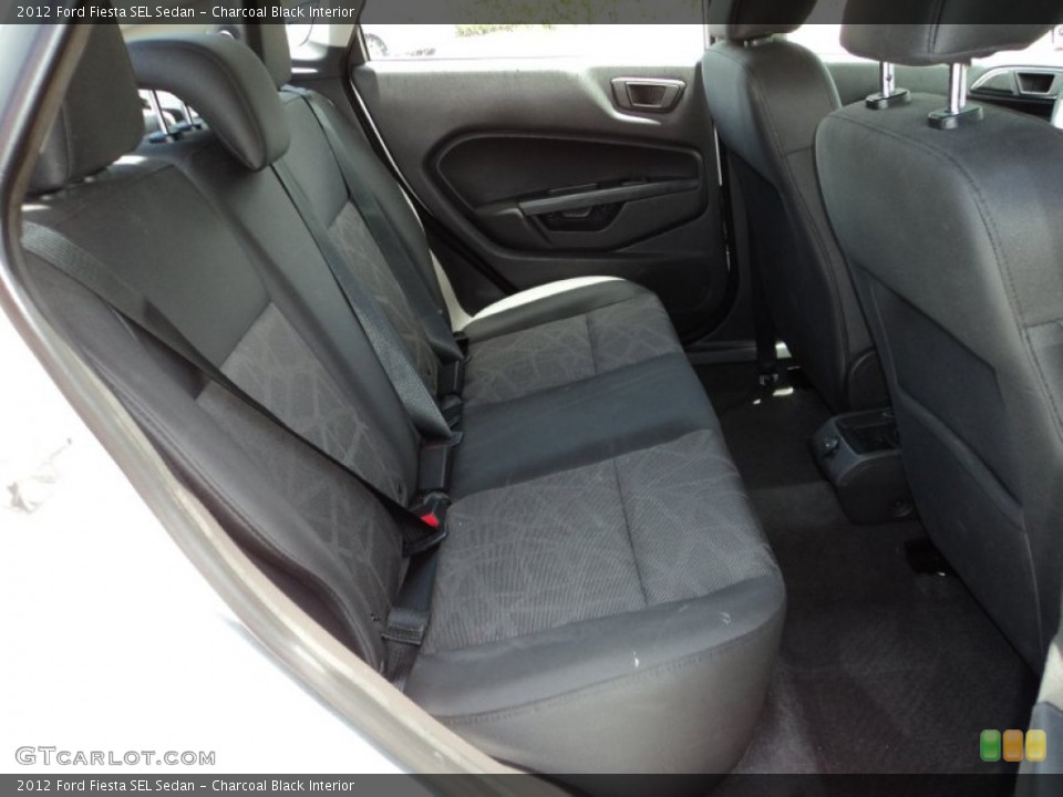 Charcoal Black Interior Rear Seat for the 2012 Ford Fiesta SEL Sedan #82911645
