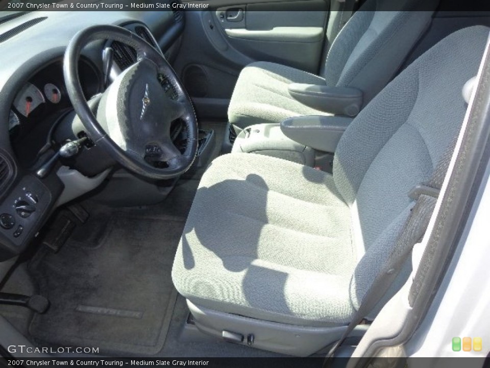 Medium Slate Gray Interior Front Seat for the 2007 Chrysler Town & Country Touring #82913032