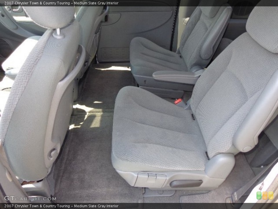 Medium Slate Gray Interior Rear Seat for the 2007 Chrysler Town & Country Touring #82913053