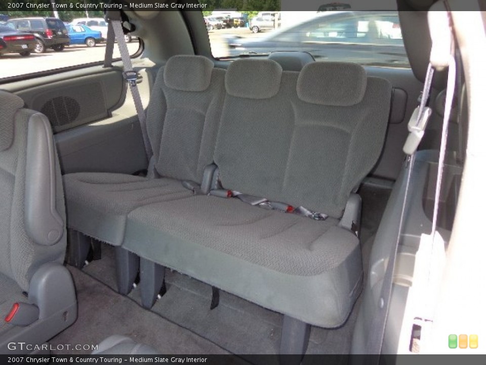 Medium Slate Gray Interior Rear Seat for the 2007 Chrysler Town & Country Touring #82913072