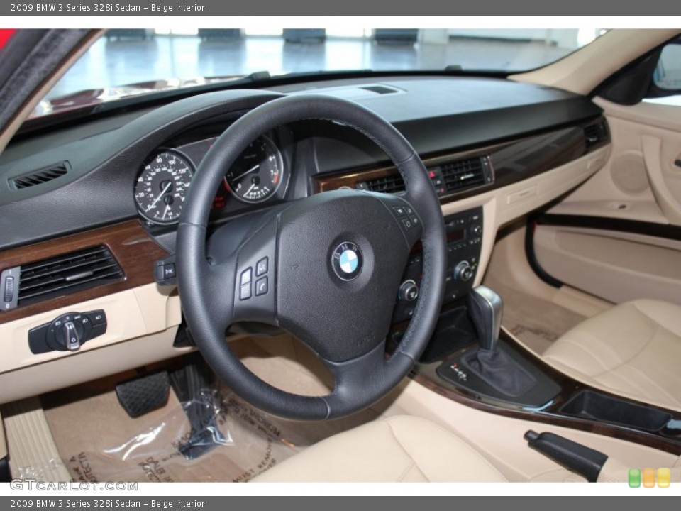 Beige Interior Dashboard for the 2009 BMW 3 Series 328i Sedan #82913797