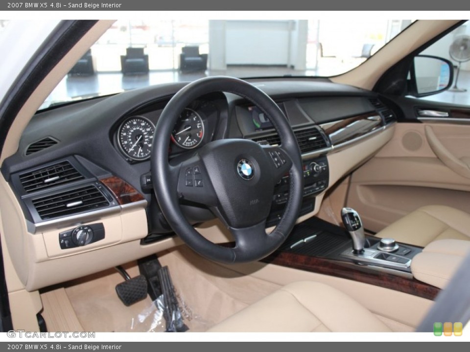 Sand Beige Interior Prime Interior for the 2007 BMW X5 4.8i #82915246