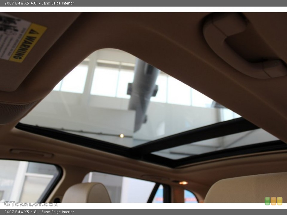 Sand Beige Interior Sunroof for the 2007 BMW X5 4.8i #82915469