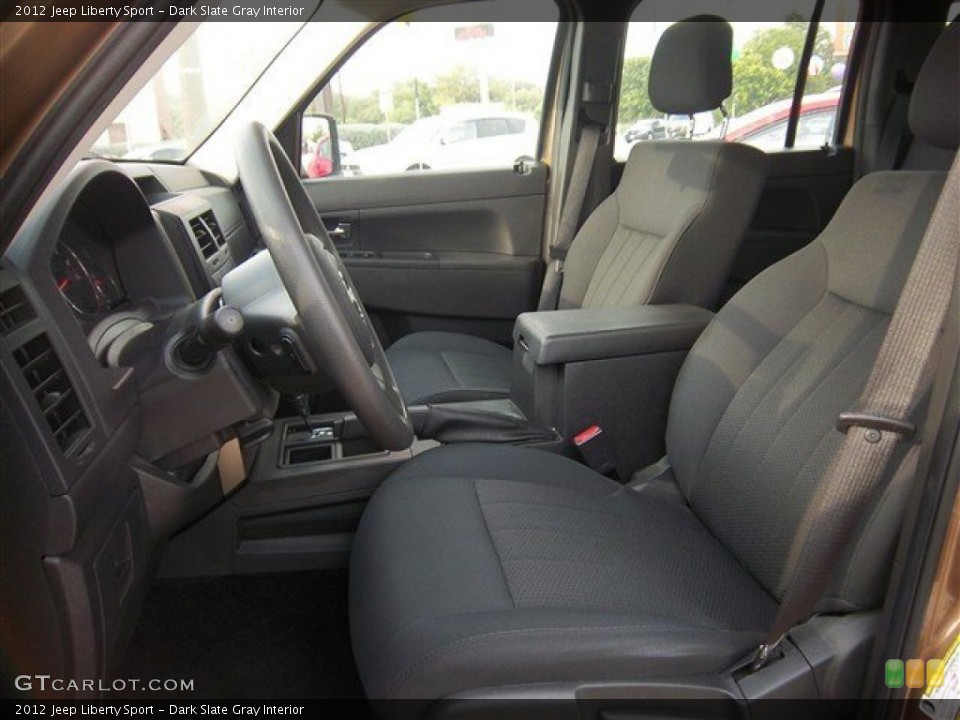 Dark Slate Gray Interior Front Seat for the 2012 Jeep Liberty Sport #82918432