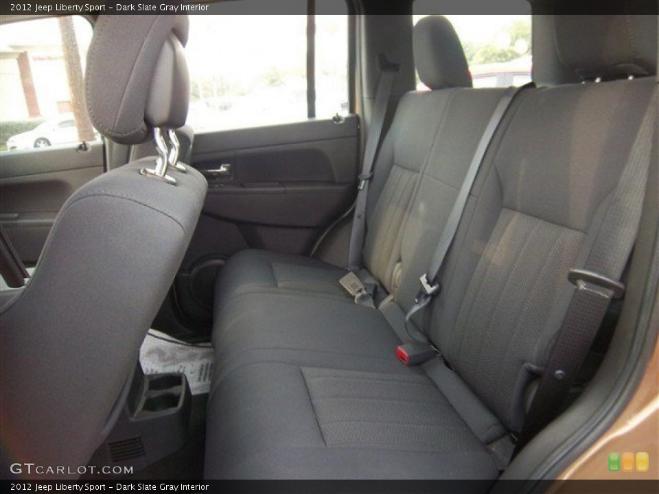 Dark Slate Gray Interior Rear Seat for the 2012 Jeep Liberty Sport #82918460