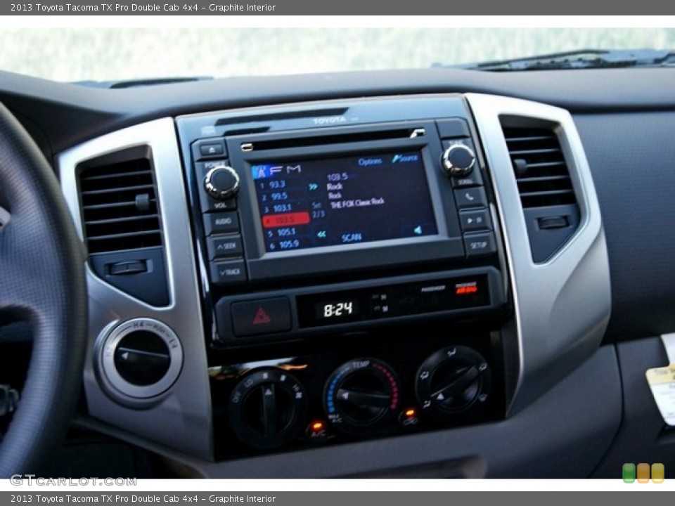 Graphite Interior Controls for the 2013 Toyota Tacoma TX Pro Double Cab 4x4 #82918962