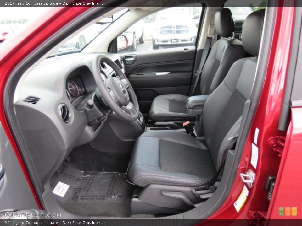 Dark Slate Gray Interior Front Seat for the 2014 Jeep Compass Latitude #82919072