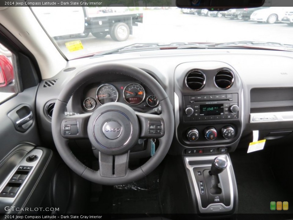 Dark Slate Gray Interior Dashboard for the 2014 Jeep Compass Latitude #82919103
