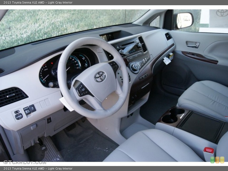 Light Gray Interior Prime Interior for the 2013 Toyota Sienna XLE AWD #82919762