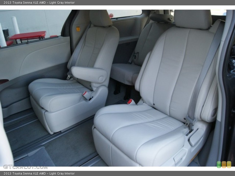 Light Gray Interior Rear Seat for the 2013 Toyota Sienna XLE AWD #82919782