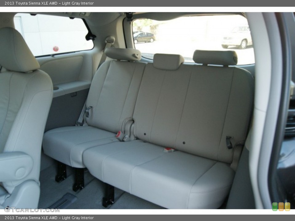 Light Gray Interior Rear Seat for the 2013 Toyota Sienna XLE AWD #82919794