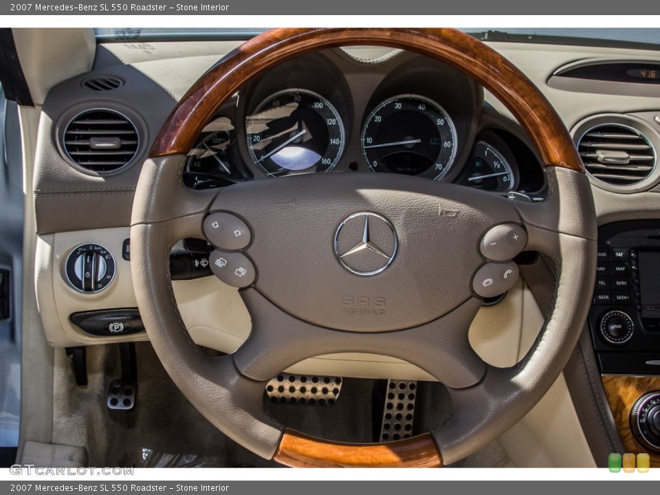 Stone Interior Steering Wheel for the 2007 Mercedes-Benz SL 550 Roadster #82920155