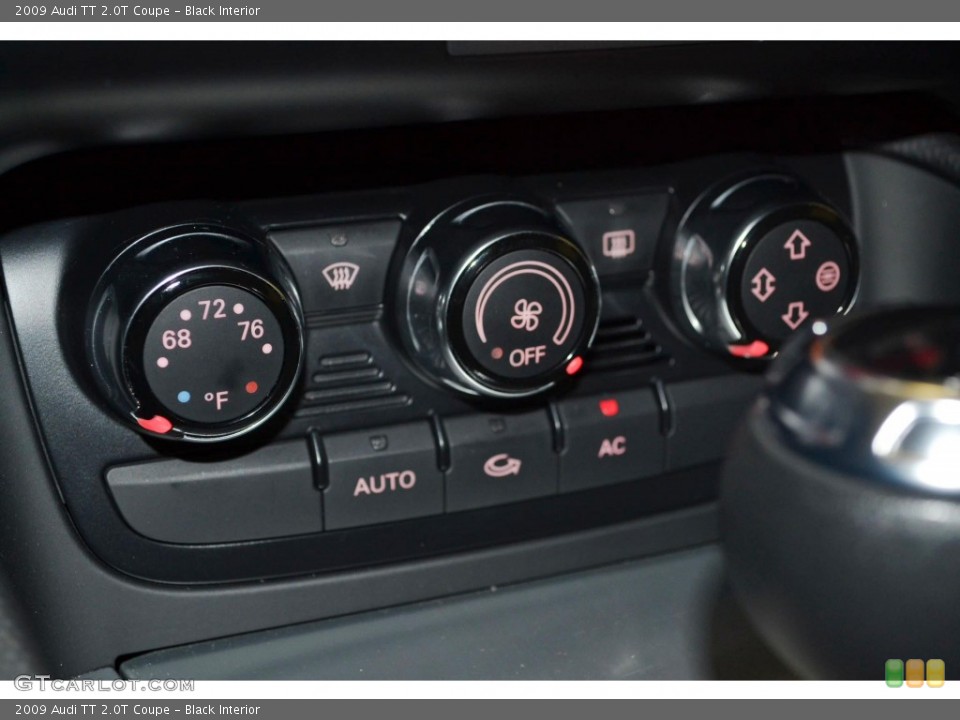Black Interior Controls for the 2009 Audi TT 2.0T Coupe #82921490