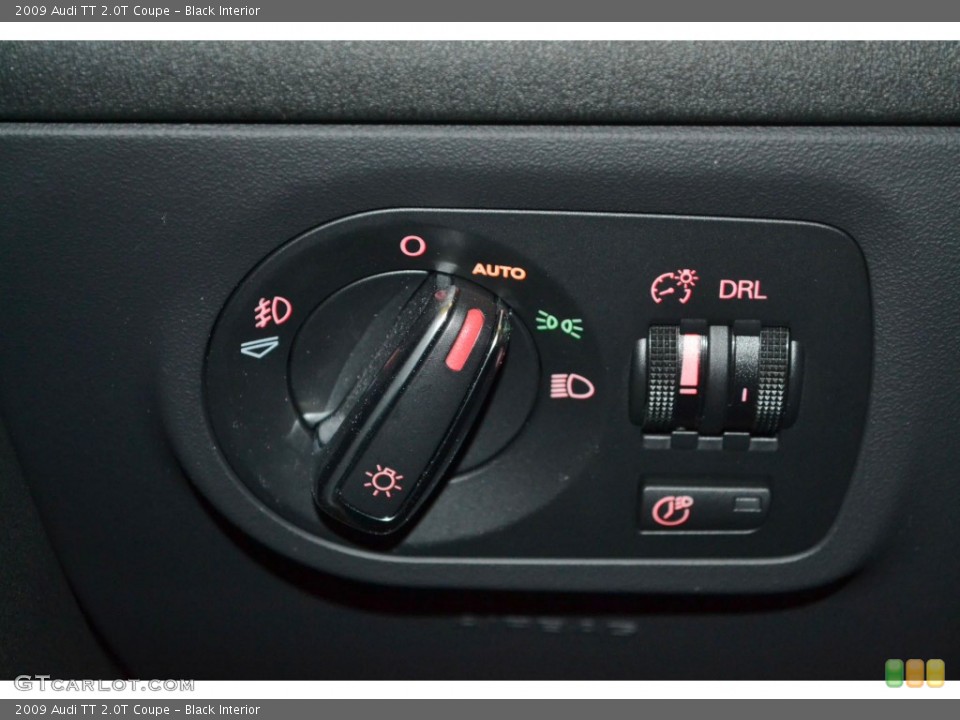 Black Interior Controls for the 2009 Audi TT 2.0T Coupe #82921496