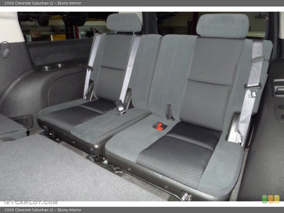 Ebony Interior Rear Seat for the 2009 Chevrolet Suburban LS #82922498