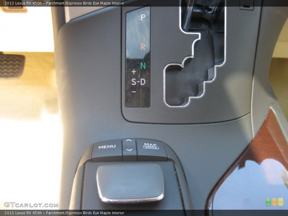 Parchment/Espresso Birds Eye Maple Interior Controls for the 2013 Lexus RX 450h #82924625
