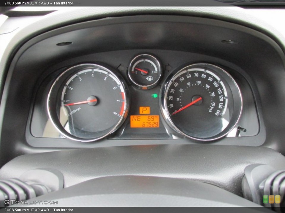 Tan Interior Gauges for the 2008 Saturn VUE XR AWD #82925812