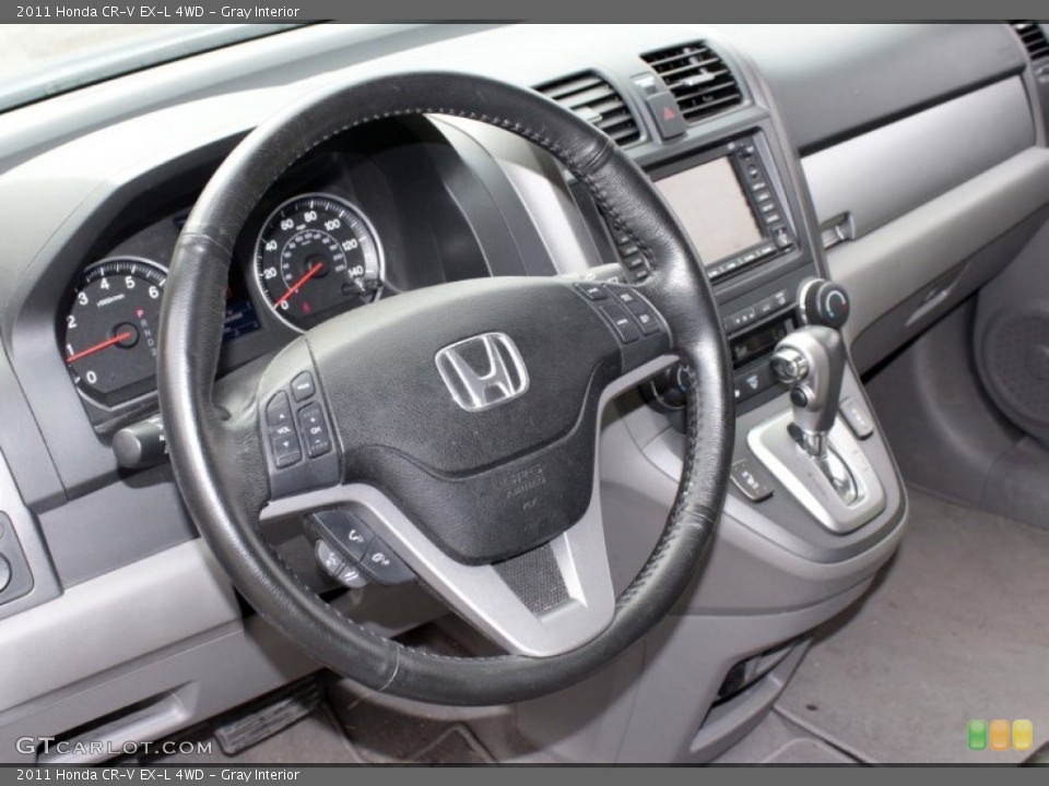 Gray Interior Steering Wheel for the 2011 Honda CR-V EX-L 4WD #82927695