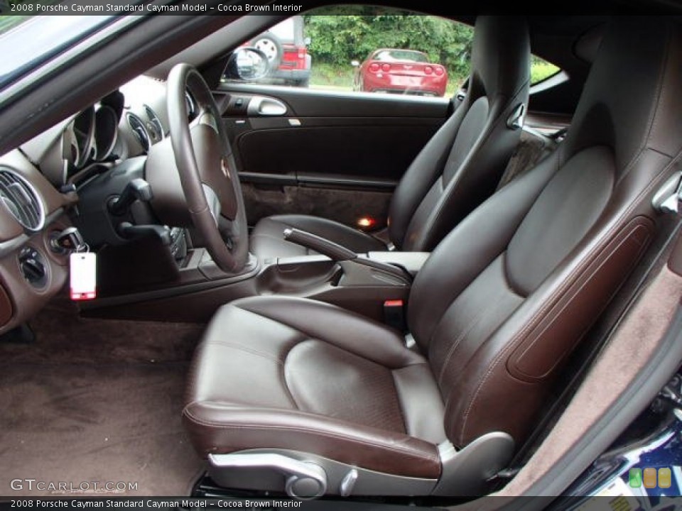 Cocoa Brown 2008 Porsche Cayman Interiors