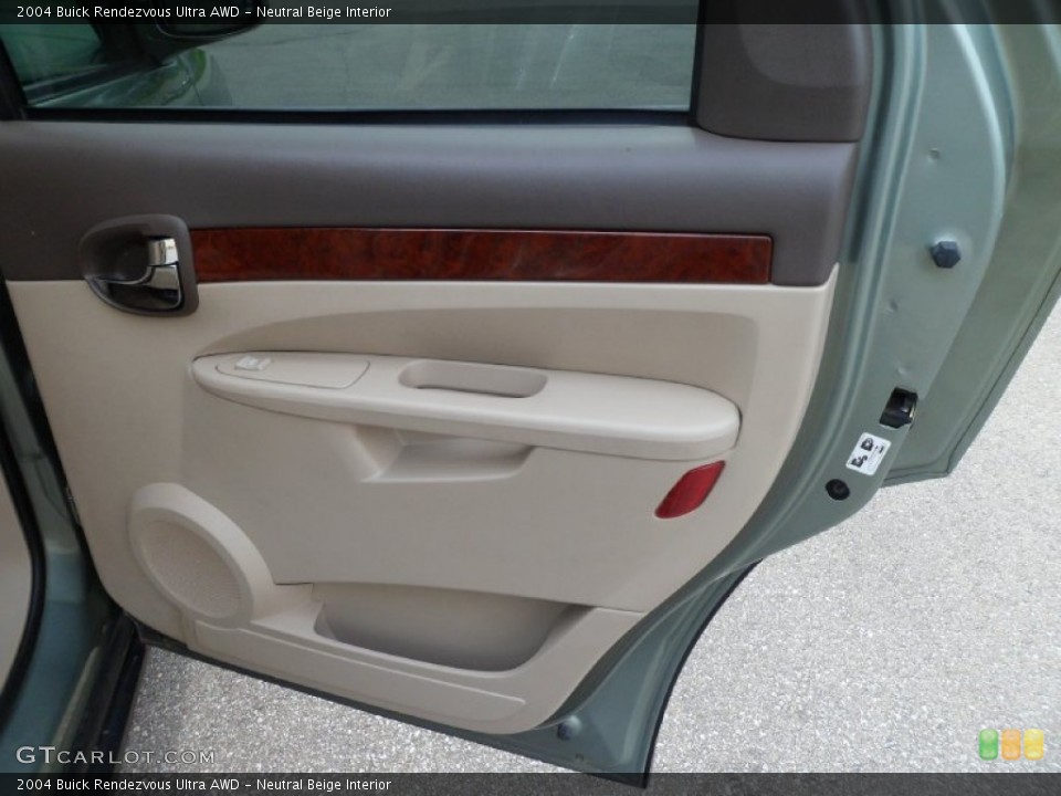 Neutral Beige Interior Door Panel for the 2004 Buick Rendezvous Ultra AWD #82928416