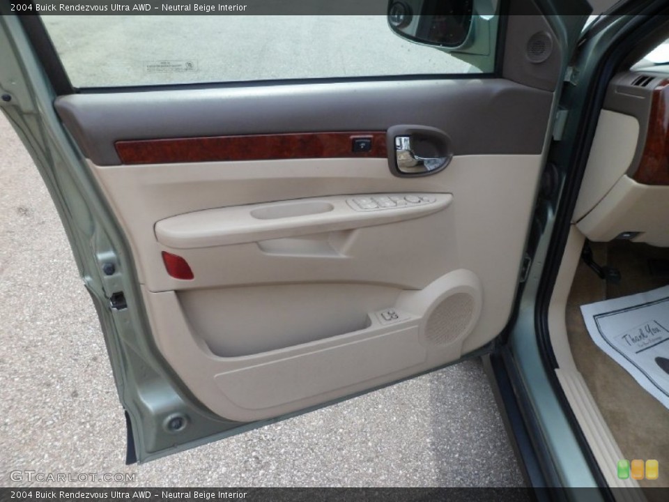 Neutral Beige Interior Door Panel for the 2004 Buick Rendezvous Ultra AWD #82928674