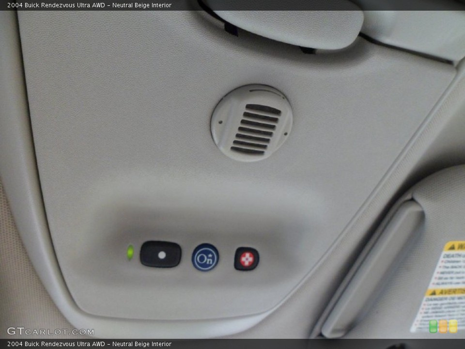 Neutral Beige Interior Controls for the 2004 Buick Rendezvous Ultra AWD #82928741