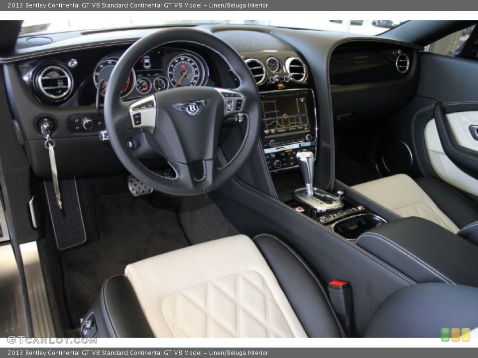 Linen/Beluga 2013 Bentley Continental GT V8 Interiors