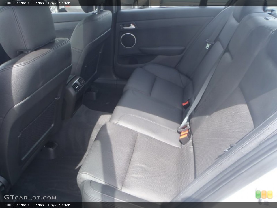 Onyx Interior Rear Seat for the 2009 Pontiac G8 Sedan #82931113