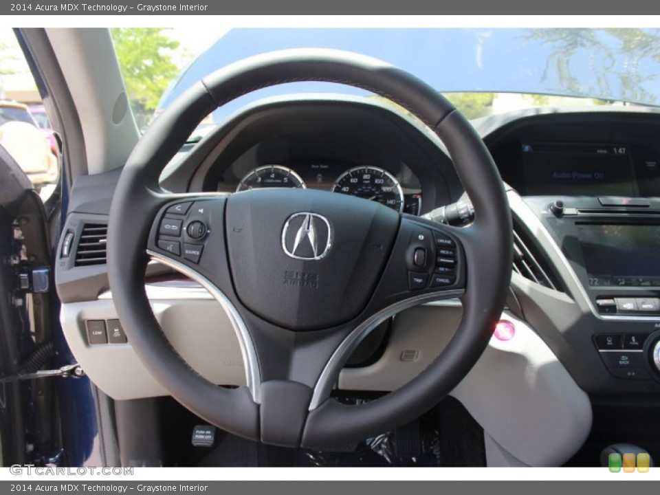 Graystone Interior Steering Wheel for the 2014 Acura MDX Technology #82932732